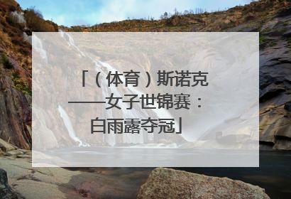 （体育）斯诺克——女子世锦赛：白雨露夺冠
