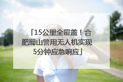 15公里全覆盖！合肥蜀山警用无人机实现5分钟应急响应