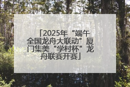 2025年“端午全国龙舟大联动”厦门集美“学村杯”龙舟联赛开赛