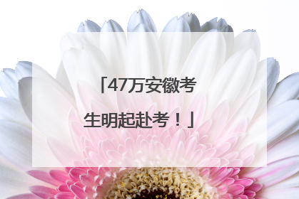 47万安徽考生明起赴考！