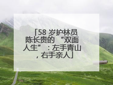 58 岁护林员陈长贵的 “双面人生”：左手青山，右手亲人