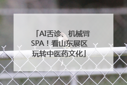 AI舌诊、机械臂SPA！看山东展区玩转中医药文化