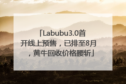 Labubu3.0首开线上预售，已排至8月，黄牛回收价格腰斩